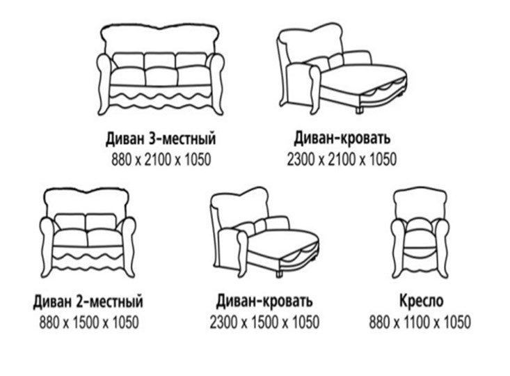Прямой диван Барокко, ДБ3 в Нальчике - изображение 7