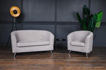 Комплект мебели Брамс  цвет бежевый диван 2Д + кресло в Нальчике