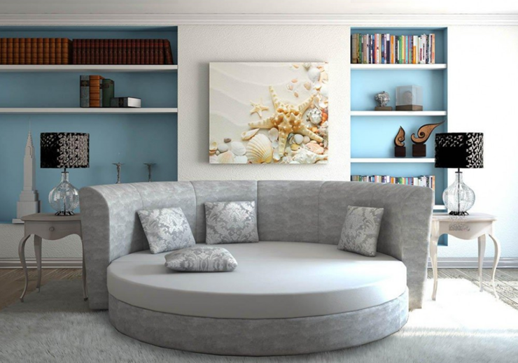 Круглый диван-кровать Смайл в Нальчике - изображение 5