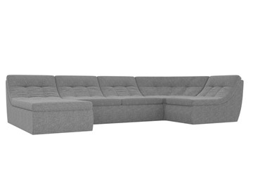 Модульный раскладной диван Холидей, Серый (рогожка) в Нальчике