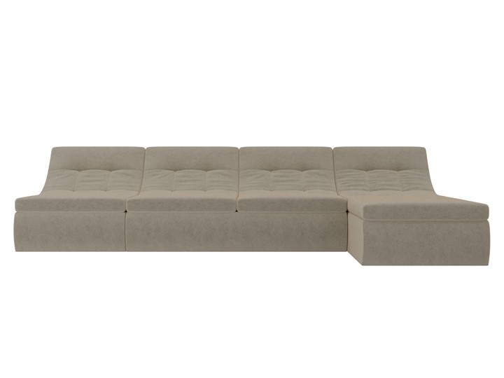 Модульный угловой диван Холидей, Бежевый (микровельвет) в Нальчике - изображение 5