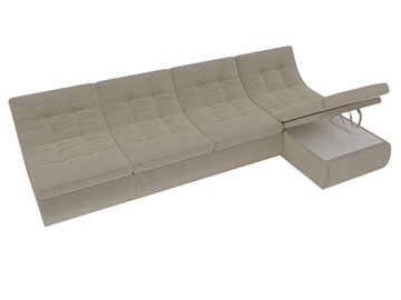 Модульный угловой диван Холидей, Бежевый (микровельвет) в Нальчике - предосмотр 7