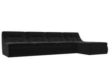 Модульный угловой диван Холидей, Черный (микровельвет) в Нальчике