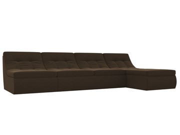 Модульный угловой диван Холидей, Коричневый (микровельвет) в Нальчике
