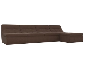Модульный угловой диван Холидей, Коричневый (рогожка) в Нальчике
