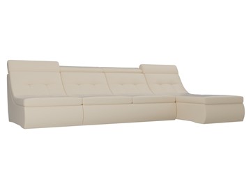 Модульный раскладной диван Холидей люкс, Бежевый (экокожа) в Нальчике