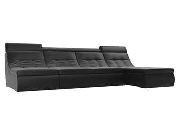 Модульный угловой диван Холидей люкс, Черный (экокожа) в Нальчике