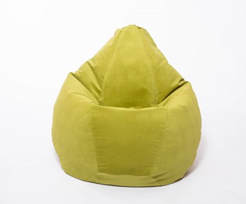 Кресло-мешок Груша малое, велюр однотон, травянное в Нальчике - предосмотр 1