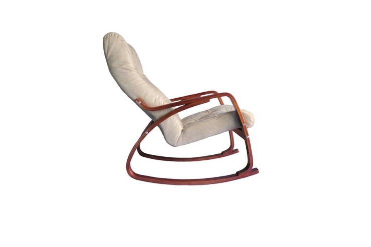 Кресло-качалка Гранд, замша крем в Нальчике - изображение 1