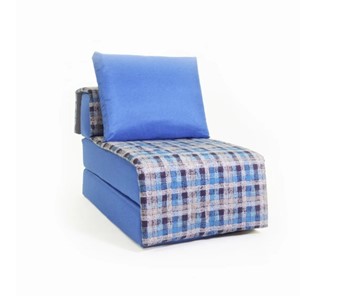 Кресло бескаркасное Харви, синий - квадро в Нальчике - предосмотр