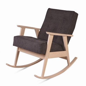 Кресло-качалка Ретро (беленый дуб / 05 - коричневый) в Нальчике