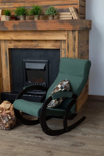 Кресло-качалка в гостиную Корсика, ткань Amigo Green 34-Т-AG в Нальчике - изображение 7