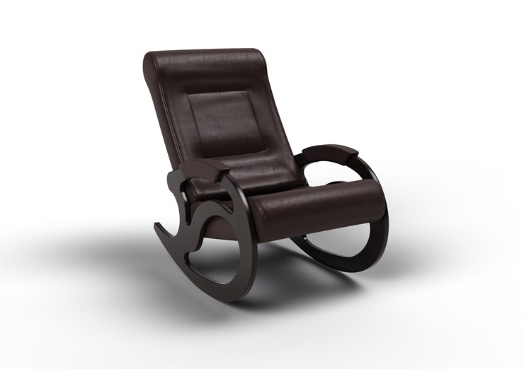 Кресло-качалка Вилла, экокожа крем 11-К-КР в Нальчике - изображение 1