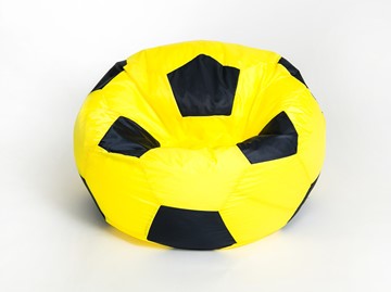 Кресло-мешок Мяч большой, желто-черный в Нальчике