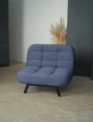 Кресло на ножках Абри опора металл (синий) в Нальчике - изображение 8