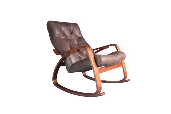 Кресло-качалка Гранд, замша шоколад в Нальчике - изображение