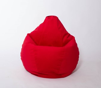 Кресло-мешок Груша большое, велюр однотон, красное в Нальчике - предосмотр 2