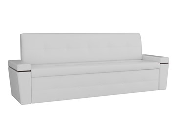 Прямой кухонный диван Деметра, Белый (экокожа) в Нальчике - предосмотр