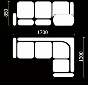 Кухонный угловой диван Нео КМ-01 (168х128 см.) в Нальчике - предосмотр 3