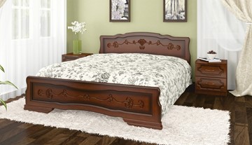 Спальная кровать Карина-6 тахта (Орех) 180х200 в Нальчике