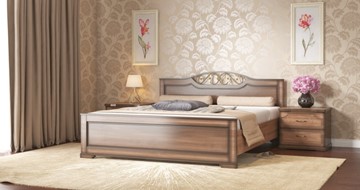 Полутороспальная кровать СВ-Стиль Жасмин 140*200 с основанием в Нальчике