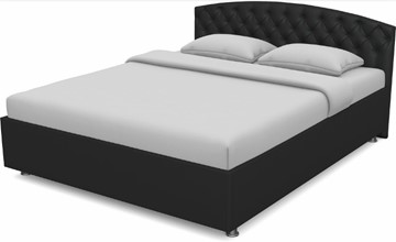 Кровать 1.5-спальная Пальмира 1400 с основанием (Nitro Black) в Нальчике