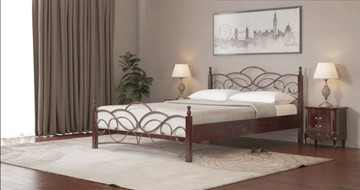 Спальная кровать СВ-Стиль Марго 140*200 с основанием в Нальчике