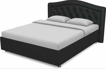 Кровать Луиза 1400 с основанием (Nitro Black) в Нальчике