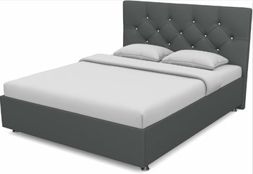 Кровать полутороспальная Моника 1400 с основанием (Nitro Grey) в Нальчике