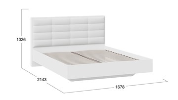 Двуспальная кровать Агата тип 1 (Белый) в Нальчике - предосмотр 2