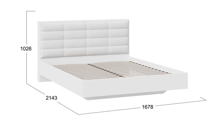 Двуспальная кровать Агата тип 1 (Белый) в Нальчике - изображение 2