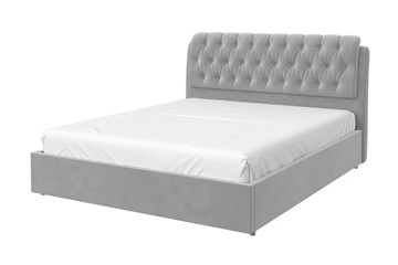 Двуспальная кровать Белиста 180х200 (Светло-серый) с основанием в Нальчике