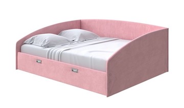 Кровать Bono 160х200, Велюр (Casa Жемчужно-розовый) в Нальчике