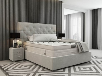 Кровать 2-х спальная Classic Compact/Island M 180х200, Флок (Велсофт Серый) в Нальчике