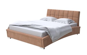 Кровать двуспальная Corso-1L 160x200, Микровелюр (Manhattan Брауни) в Нальчике