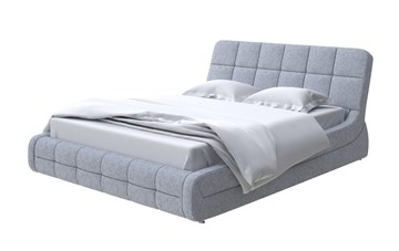 Кровать в спальню Corso-6 200х200, Рогожка (Levis 83 Светло-Серый) в Нальчике