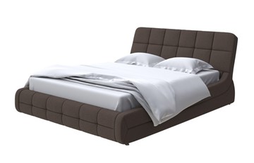 Спальная кровать Corso-6 200х200, Рогожка (Savana Chocolate) в Нальчике