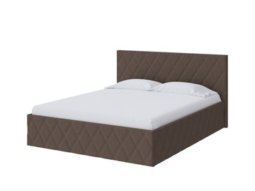 Спальная кровать Fresco 160х200, Рогожка (Savana Chocolate (шоколад)) в Нальчике