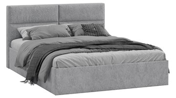 Кровать в спальню Глосс Тип 1 (Микровелюр Wellmart Silver) в Нальчике
