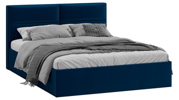 Двуспальная кровать Глосс Тип 1 (Велюр Confetti Blue) в Нальчике