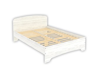 Кровать двуспальная KМ14 с основанием, цвет Арктика в Нальчике
