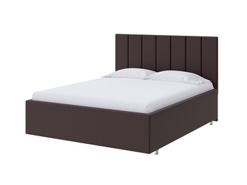 Двуспальная кровать Modern Large 140х200, Экокожа (Коричневый) в Нальчике