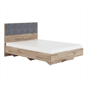 Спальная кровать Николь (мод.1.3) 1,6 серый текстиль, с ортопедическим основанием в Нальчике