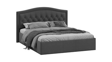 Кровать спальная с подъемным механизмом Адель тип 1 (Велюр Графит) в Нальчике