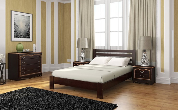 Кровать двуспальная Вероника (Белый Античный) 160х200 в Нальчике - изображение 4