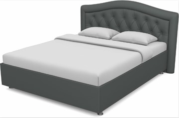 Кровать 2-х спальная Луиза 1600 с основанием (Nitro Grey) в Нальчике