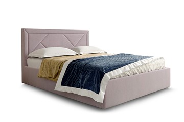 Двуспальная кровать с механизмом Сиеста1600, Велюр Альба розовый в Нальчике