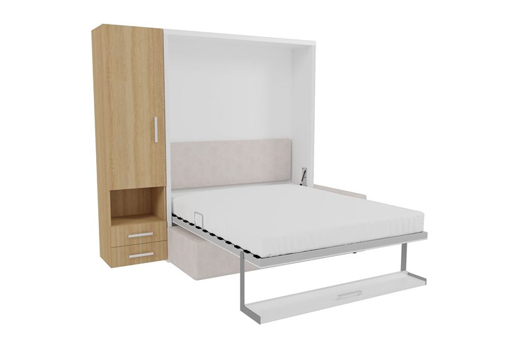 Кровать-трансформер Smart (ШЛ+К 1400), шкаф левый в Нальчике - изображение 1