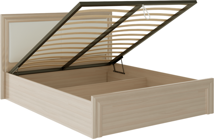Кровать с механизмом двуспальная Глэдис М32 (Шимо светлый/Белый текстурный) в Нальчике - изображение 1