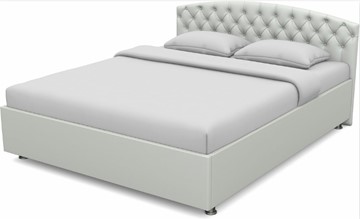 Кровать 1.5-спальная Пальмира 1400 с основанием (Nitro White) в Нальчике